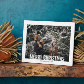 Gras moderne Noël de vacances Tabletop Plaque (Côté)