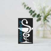 Gras Moderne Pharmacy Thème Cartes de visite (Debout devant)