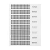 Gras moderne Plaid Étiquette de adresse vacances (Feuille)