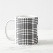 Gras Moderne Plaid Vacances Monogramme Café Mug (Gauche)