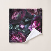 Gras Moody Flowers Black Enchanted Floral Garden (Gant de toilette)