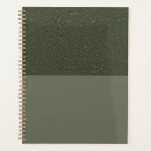 Gras Moss Green Textured Planner - Personnalisable