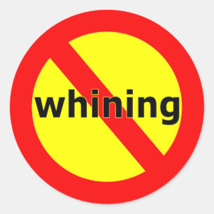 Gras No Whining Sticker
