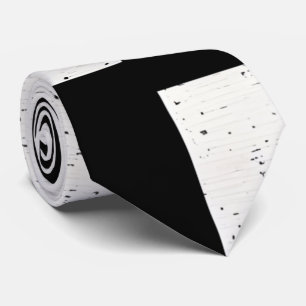 Gras noir et blanc Cravate de grille artistique