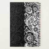 Gras noir floral hebdomadaire/mensuel (Dos)