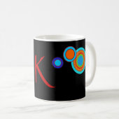Gras Polka Dot Monogramme Mug (Devant droit)