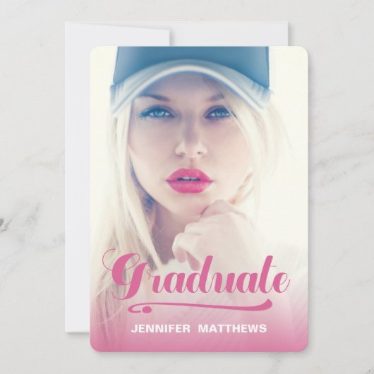 Gras rétro 2| Invitation du groupe de diplômés (Devant)