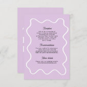 Gras Retro Funky Modern Mariage Carte de boîtier (Devant / Derrière)