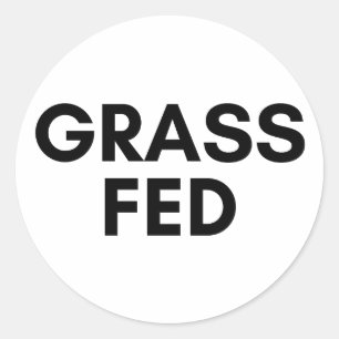 gras ronde sticker