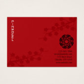 Gras rouge floral certificat cadeau (Devant)