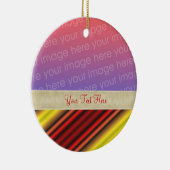 Gras Rouge Jaune Gras Votre Ornement Photo (Droite)