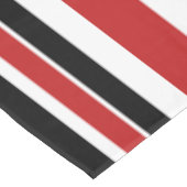 Gras Rouge noir rayures nappe (Angle)