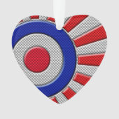 Gras Roundel Sunburst Design en fibre de carbone (devant)