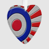 Gras Roundel Sunburst Design en fibre de carbone (devant)