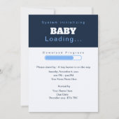 Gras Sans Serif Simple Invitation | bébé en charge (Devant)
