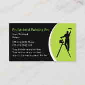 Gras simple Cartes de visite de peintre de maison (Devant)