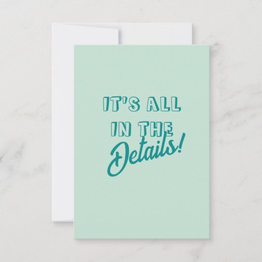 Gras simple Western Modern Mariage Détails Carte (Devant)