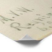 gras (Xerophyllum tenax) Poster (Hoek)