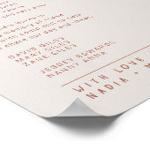 Grasbessen vallen bruiloft herdenkingsherinnering poster (Hoek)