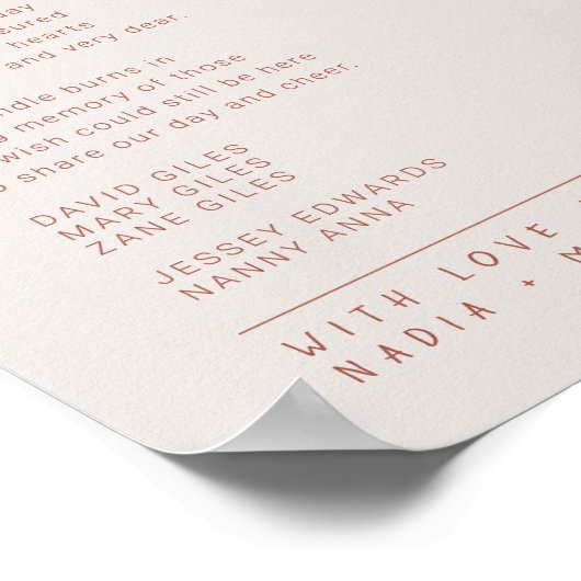 Grasbessen vallen trouwherdenking herinnering poster (Hoek)