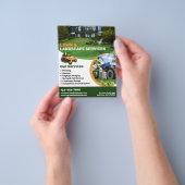 Grasdiensten en landschapsdiensten flyer (Hand)