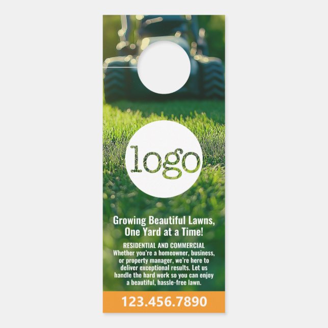 Grasdiensten - Mowing, Edging Landscaping Logo (Voorkant)