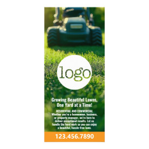 Grasdiensten - Mowing, Edging Landscaping Logo Reclamekaart