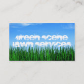 grasdiensten voor de groene scène visitekaartje (Achterkant)