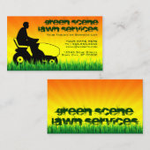 grasdiensten voor de groene scène visitekaartje (Voorkant / Achterkant)