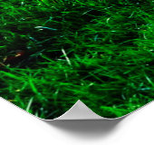 Grasland met achtergrondgroen gras poster (Hoek)
