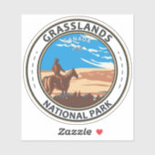Graslands National Park Canada Travel Art Sticker (Vel)