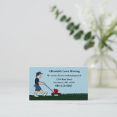 Grasmaaien en landschapsarchitectuur Visitekaartje (Staand voorkant)