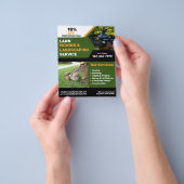 Grasmaaien en landschapsonderhoud flyer (Hand)