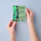 Grasmaaien Grasmaaien Grasmaaien Lawn Care QR-code Flyer (Hand)