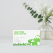 Grasmaaier en gras | Landschapsarchitectuur Visitekaartje (Staand voorkant)