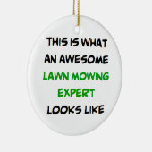 grasmaaier-expert, geweldige keramisch ornament (Rechts)