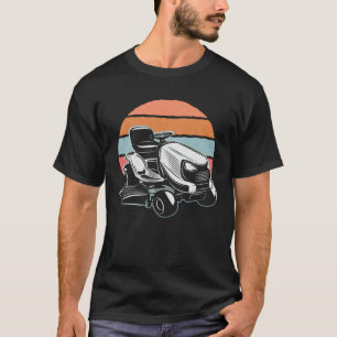Grasmaaier Gazon Trekker Tuinman Tuin Retro Vinta T-shirt