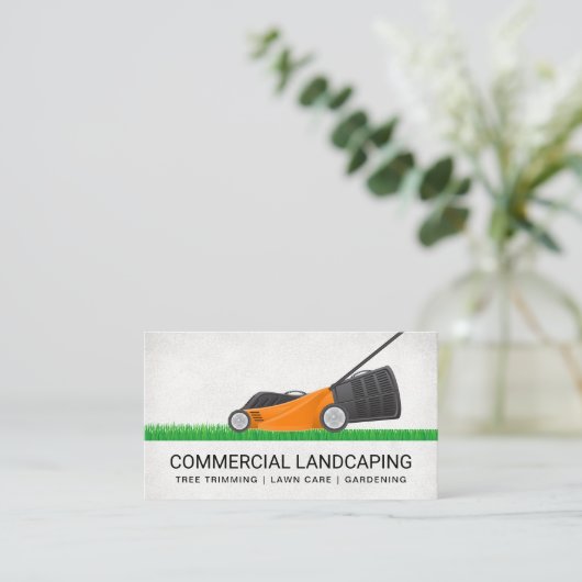 grasmaaier | grasmaai visitekaartje (Staand voorkant)