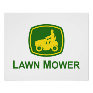 Grasmaaier John Deere Perfect Poster