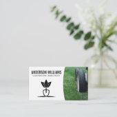 Grasmaaier | Landschapslogo Visitekaartje (Staand voorkant)