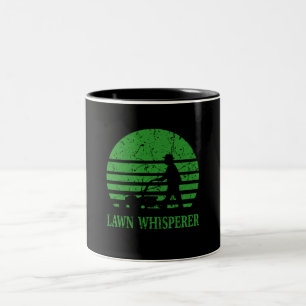 Grasmaaier Lawn Whisperer Tuinman Gift Tweekleurige Koffiemok