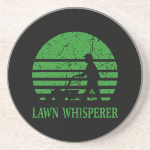 Grasmaaier Lawn Whisperer Tuinman Gift Zandsteen Onderzetter