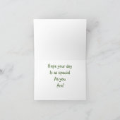 Grasmaaier Man Verjaardag Kaart (Binnen)