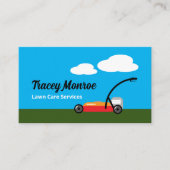 Grasmaaier Scene, Graszorg Diensten Visitekaartje (Voorkant)