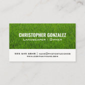 grasmaaier | snijden van gras | tuinarchitect visitekaartje (Achterkant)