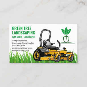 Grasmaaier Snijdt Gras   Green Thumb Visitekaartje