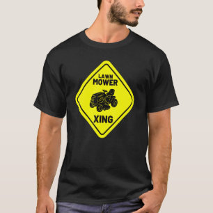 Grasmaaier Xing maaien Retro Yard Werk Grastractor T-shirt