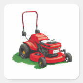 Grasmaaimachine, sticker (Voorkant)