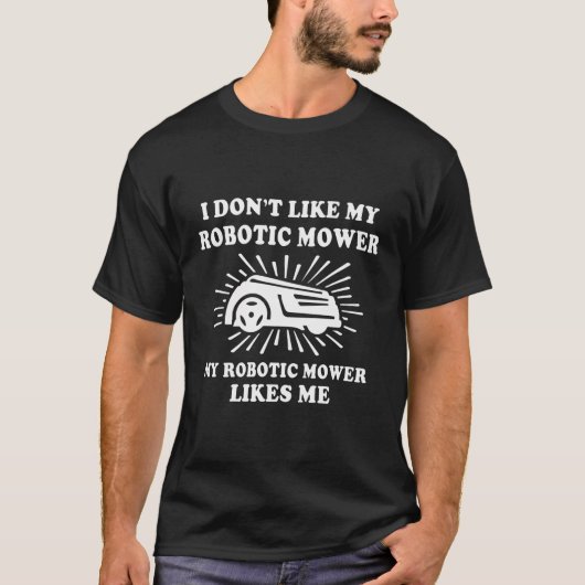 Grasmaairobot grasmaaier robotmaaier t-shirt (Voorkant)