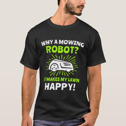 Grasmaairobot grasmaaier t-shirt (Voorkant)